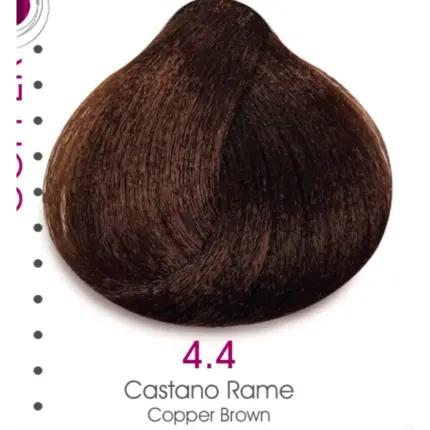 TMT Milano Art Collection Crema Colorante Luminacolor 4.4 Castaño Medio Marrón Cobre 100ml - 1